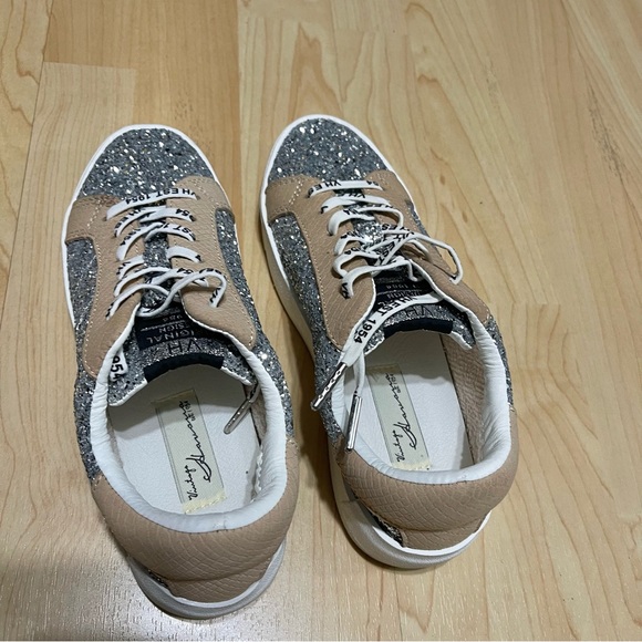 Vintage Havana Aiden Platform Sneakers Silver Glitter women’s size 7 - Picture 4 of 5